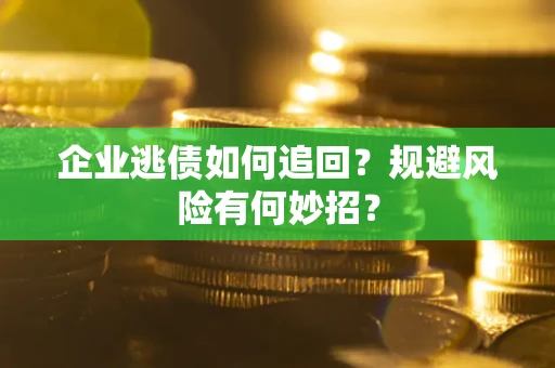 武汉企业逃债如何追回？规避风险有何妙招？