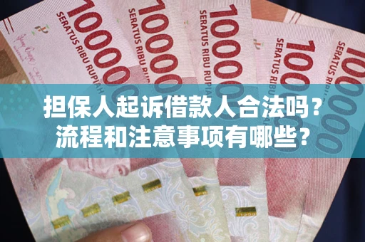 武汉担保人起诉借款人合法吗？流程和注意事项有哪些？