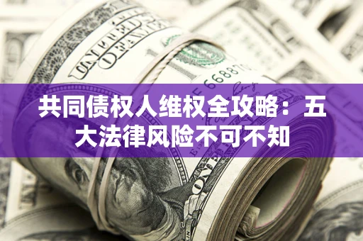 武汉共同债权人维权全攻略：五大法律风险不可不知