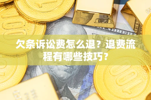 武汉欠条诉讼费怎么退？退费流程有哪些技巧？