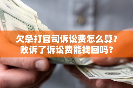 武汉欠条打官司诉讼费怎么算？败诉了诉讼费能找回吗？