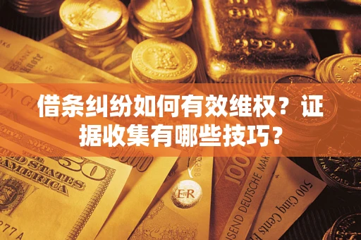 武汉借条纠纷如何有效维权？证据收集有哪些技巧？