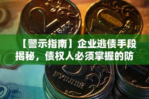 武汉【警示指南】企业逃债手段揭秘，债权人必须掌握的防坑宝典