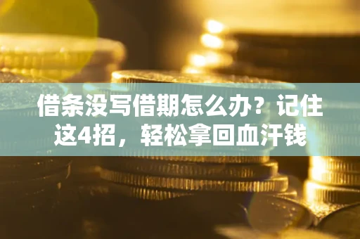 武汉借条没写借期怎么办？记住这4招，轻松拿回血汗钱