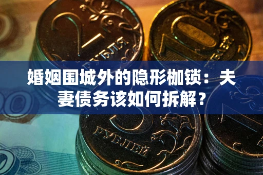 武汉婚姻围城外的隐形枷锁：夫妻债务该如何拆解？