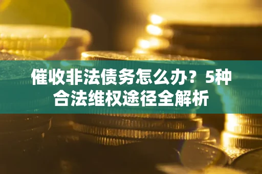 武汉催收非法债务怎么办？5种合法维权途径全解析