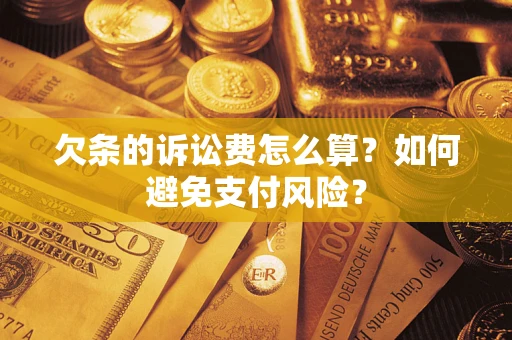 武汉欠条的诉讼费怎么算？如何避免支付风险？