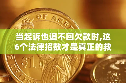 武汉当起诉也追不回欠款时,这6个法律招数才是真正的救命稻草